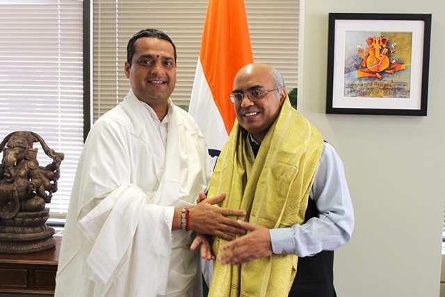 Acharya Krishna Kant Dwivedi Ji with 